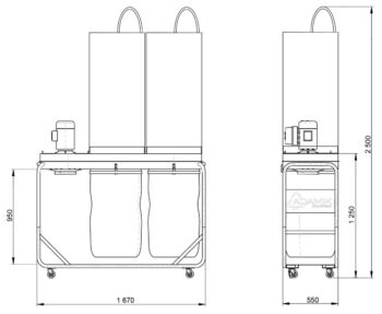 ADAMIK FT 400 PEAC dimensions