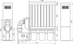 Filter unit ADAMIK FT 637N 4 kW A dimensions