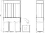 Odciąg do trocin ADAMIK FT 651 4kW wymiary