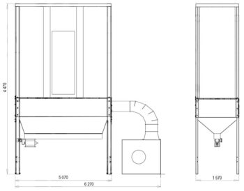 Filter unit ADAMIK FT 7135 LS dimensions