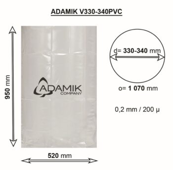 Waste bag ADAMIK V330PVC dimensions
