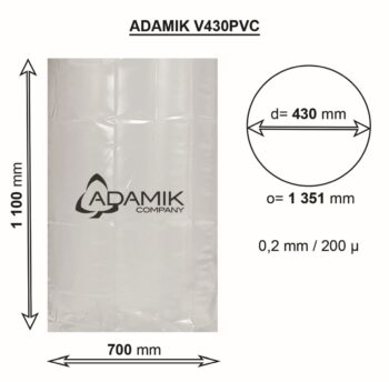 Waste bag ADAMIK V430PVC dimensions