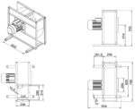 Ventilator ADAMIK VAN 828 3 kW dimensions
