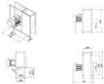 Ventilátor ADAMIK VAN 831 7,5 kW rozmery